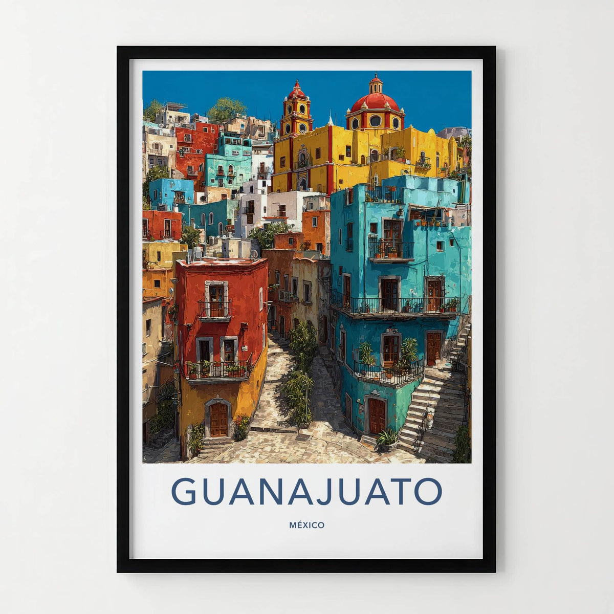 Guanajuato Poster - Mexico Travel Art