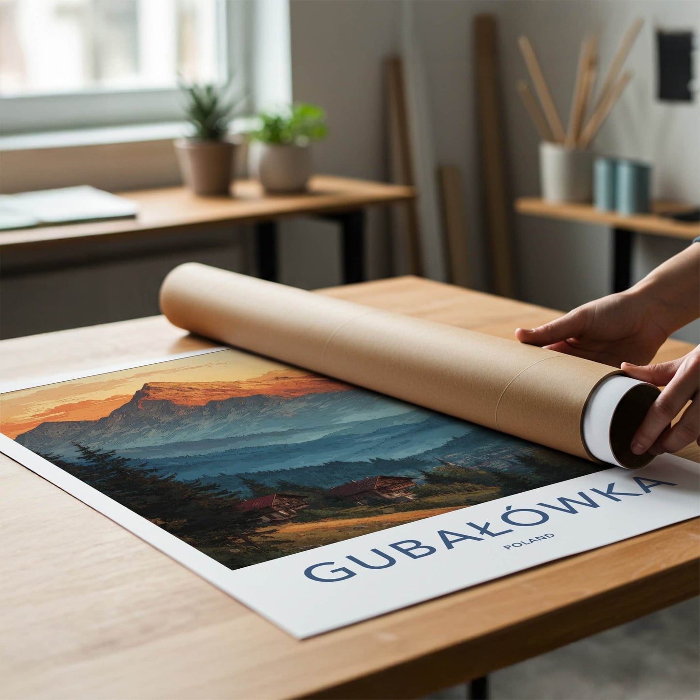 Gubalowka Poster - Poland Art Print - Mountain Village Sky Lounge Decor