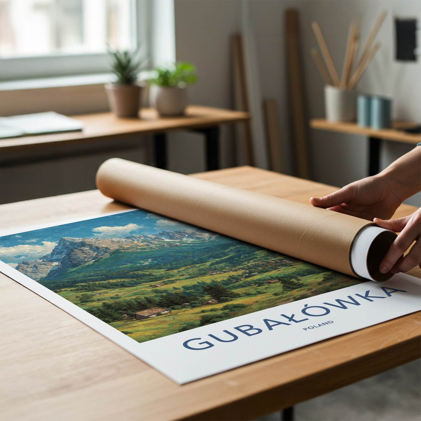 Gubalowka Poster - Poland Travel Art - Lush Mountain Village Home Decor