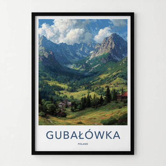 Gubal��wka Poster - Poland Travel Art - Mountain Valley Homes Home Decor