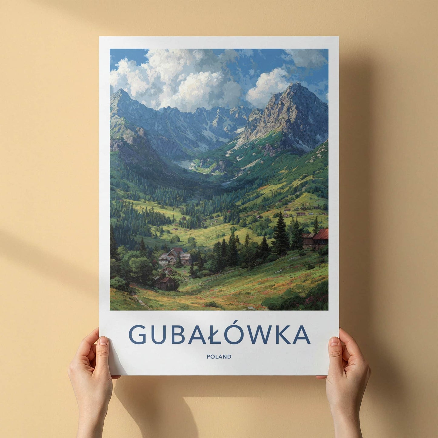 Gubal��wka Poster - Poland Travel Art - Mountain Valley Homes Home Decor