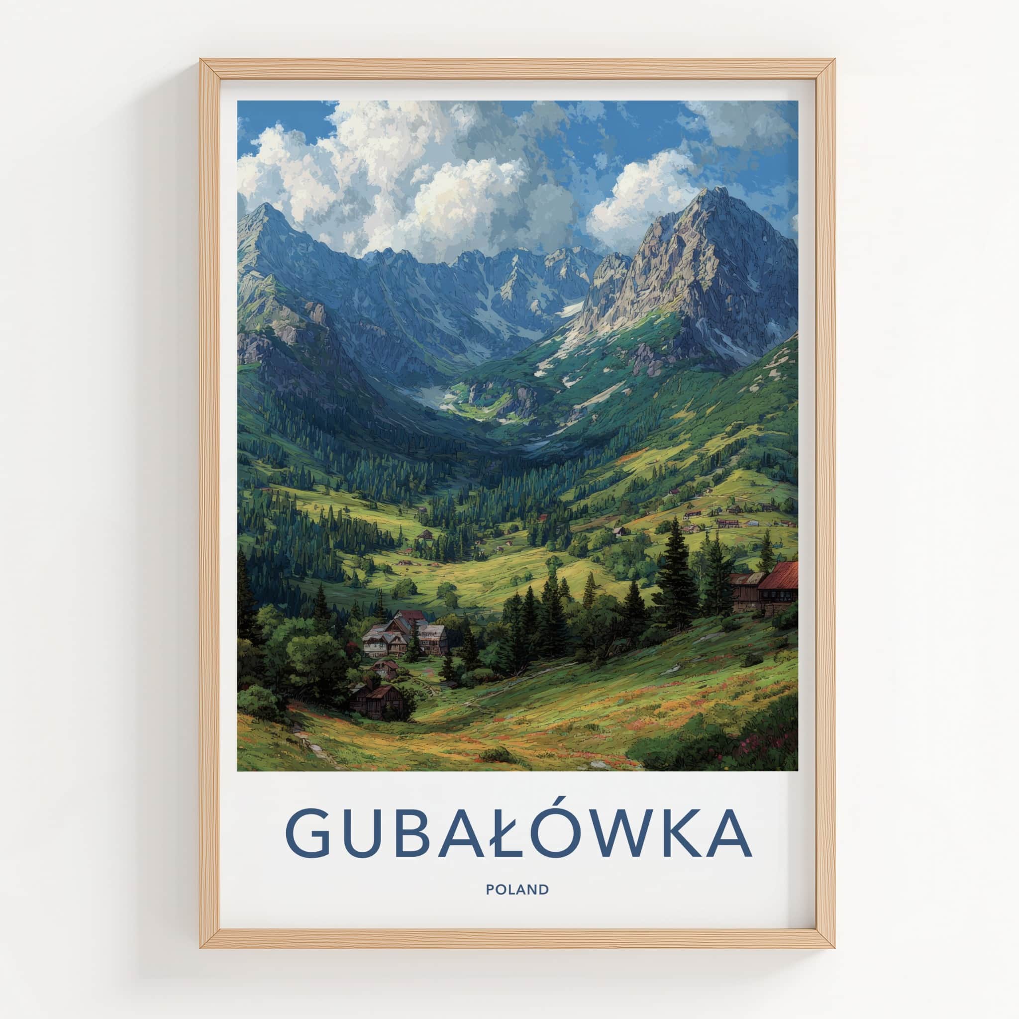 Gubal��wka Poster - Poland Travel Art - Mountain Valley Homes Home Decor