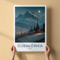Gubalowka Poster - Poland Travel Art - Snowy Mountain Village Home Decor