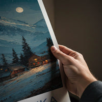 Gubalowka Poster - Poland Travel Art - Snowy Mountain Village Home Decor