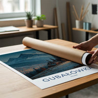 Gubalowka Poster - Poland Travel Art - Snowy Mountain Village Home Decor