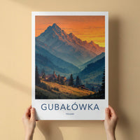 Gubalowka Poster - Poland Travel Art - Sunset Mountain Village Home Decor