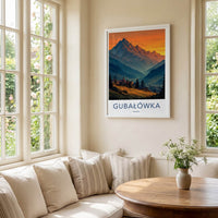 Gubalowka Poster - Poland Travel Art - Sunset Mountain Village Home Decor