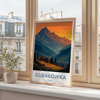 Gubalowka Poster - Poland Travel Art - Sunset Mountain Village Home Decor