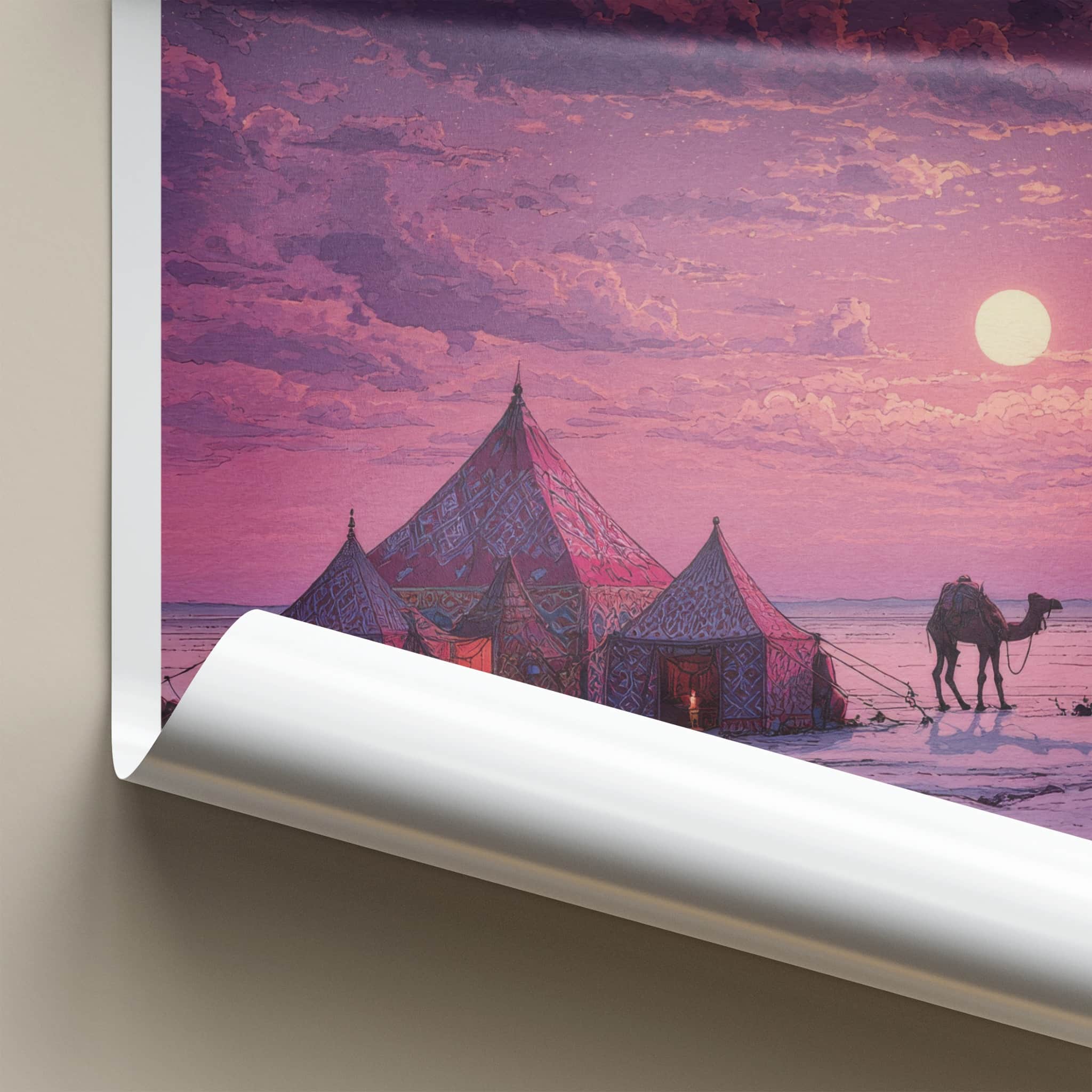Gujarat Poster - India Travel Art - Rann Kutch Camp Home Decor