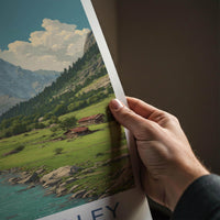 Gurez Valley Poster - India Fine Art - Jammu Kashmir Mountain River Valley Gift