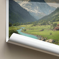 Gurez Valley Poster - India Fine Art - Jammu Kashmir Mountain River Valley Gift