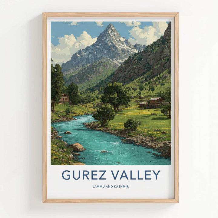 Gurez Valley Poster - India Scenic Art - Jammu And Kashmir Wall Decor