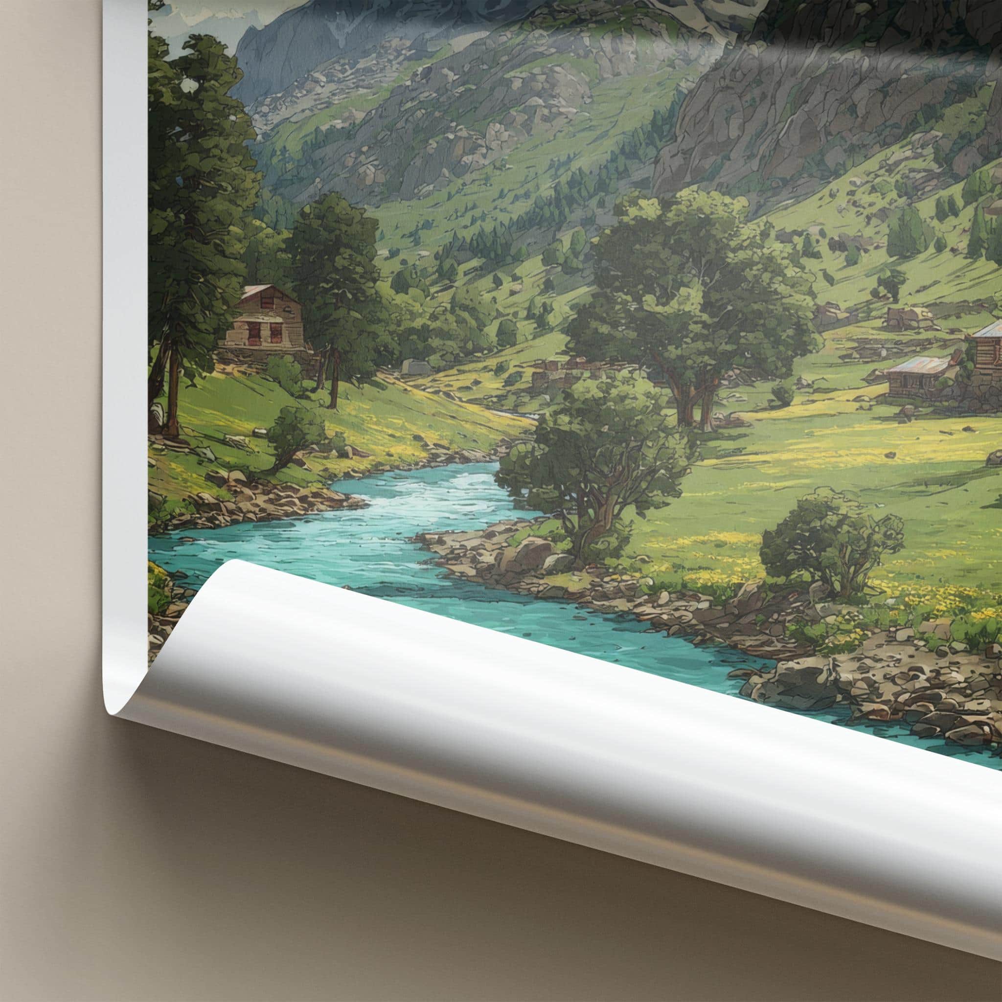 Gurez Valley Poster - India Scenic Art - Jammu And Kashmir Wall Decor