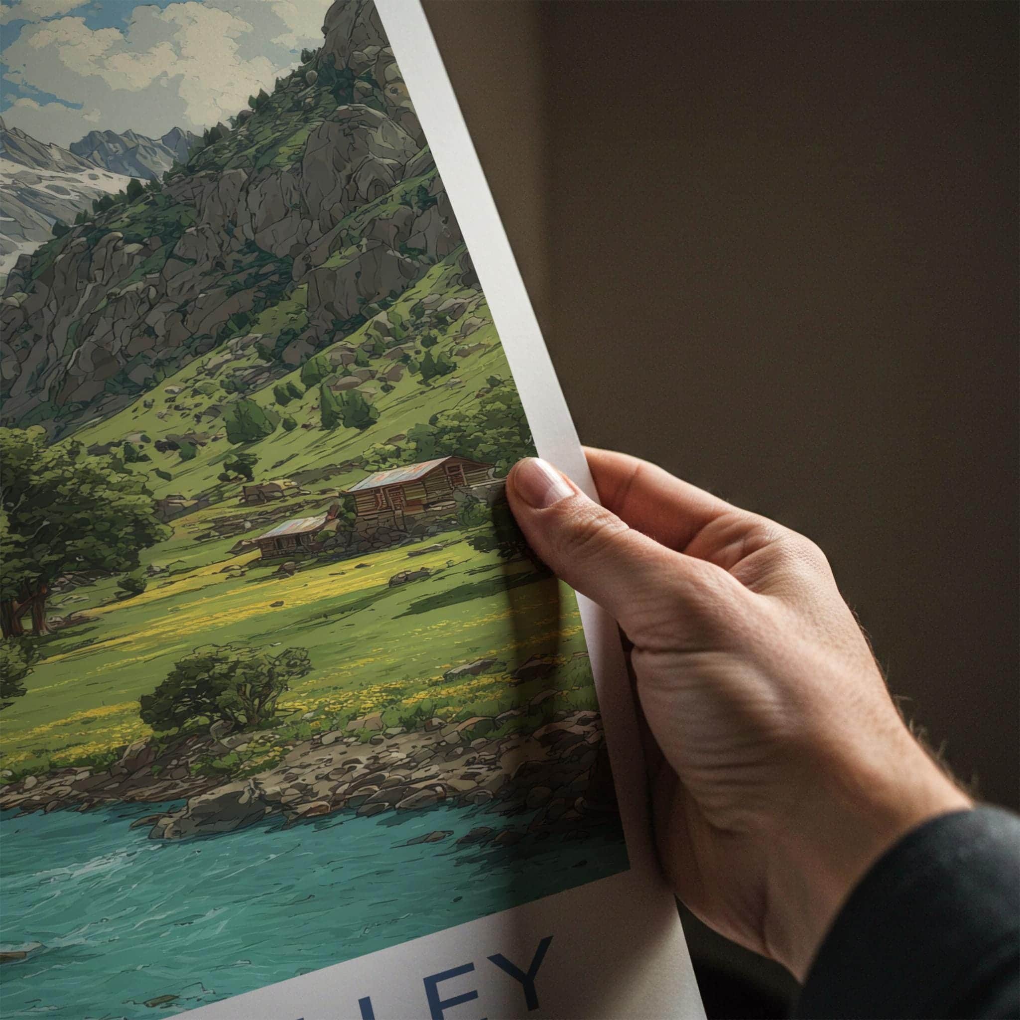 Gurez Valley Poster - India Scenic Art - Jammu And Kashmir Wall Decor