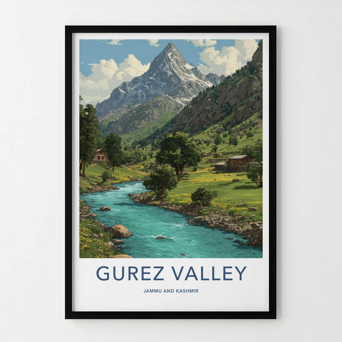 Gurez Valley Poster - India Scenic Art - Jammu And Kashmir Wall Decor