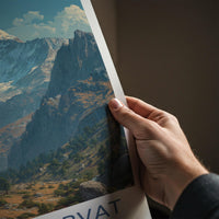 Haathi Parvat Poster - India Wall Art - Uttarakhand Grand Snow Mountain Gift