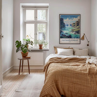 Hafnarfjörður Poster - Iceland Wall Art With Serene Mountain