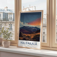 Haleakala Poster - Hawaii Scenic Art - Twilight Volcanic View Home Decor