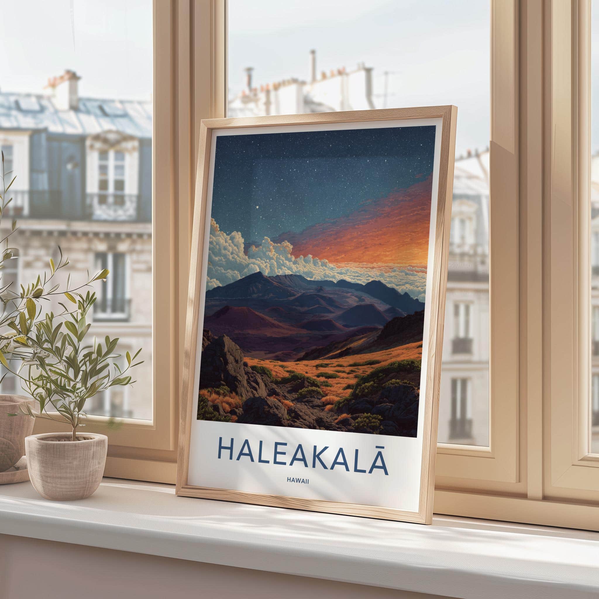 Haleakala Poster - Hawaii Scenic Art - Twilight Volcanic View Home Decor