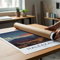 Haleakala Poster - Hawaii Scenic Art - Twilight Volcanic View Home Decor