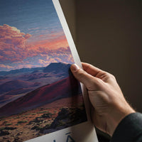 Haleakala Poster - Hawaii Wall Art - Sunset Cloudscape Craters Home Decor
