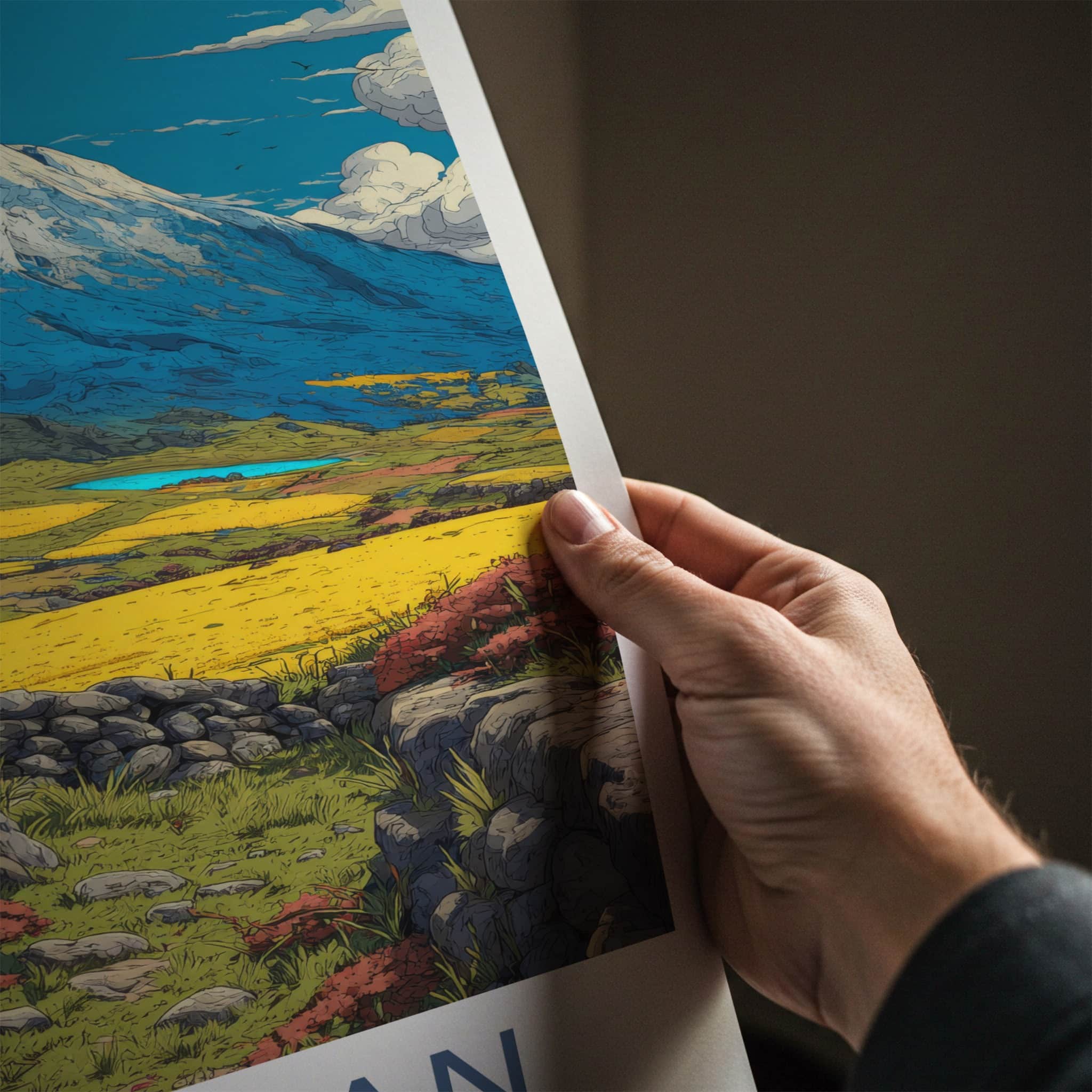 Hallasan Poster - South Korea Snowcapped Mountain Spring Home Decor