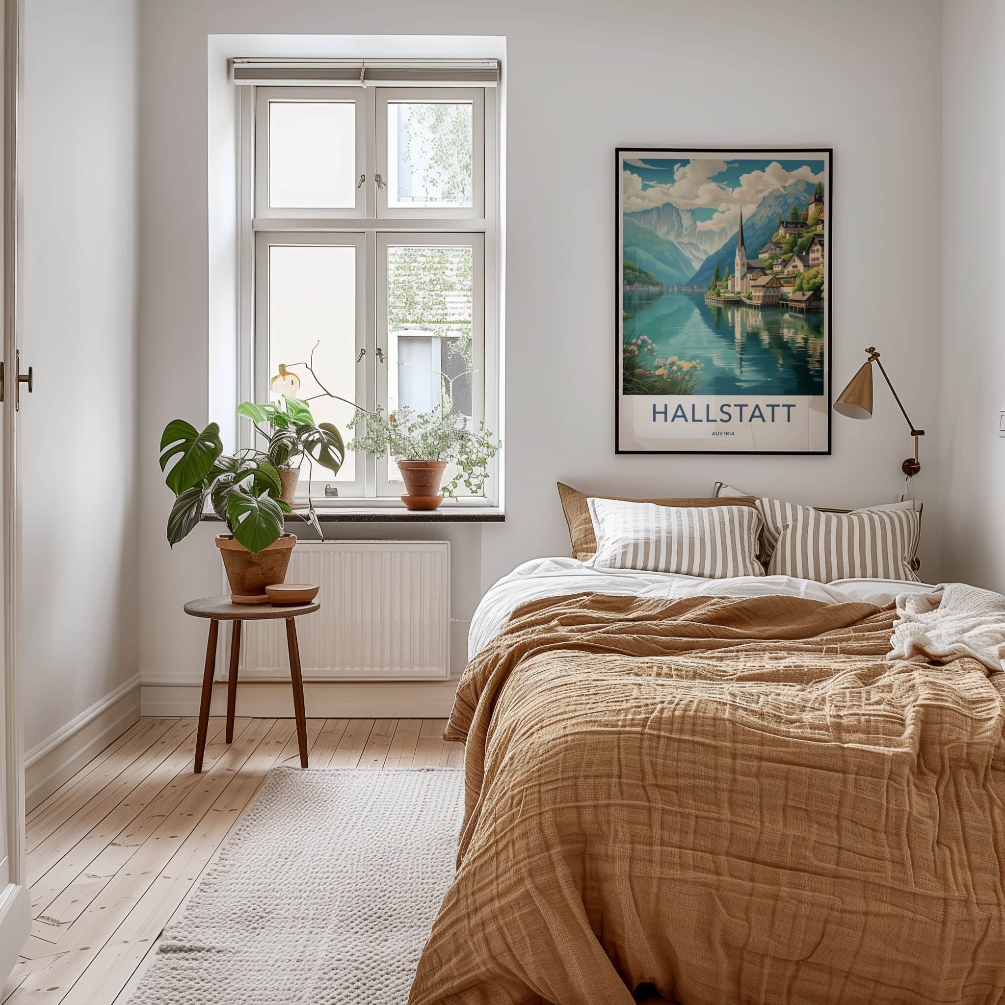 Hallstatt Poster - Austria Travel Art - Historic Lakeside Village Home Decor
