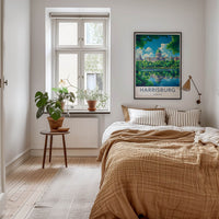 Harrisburg Poster - Pennsylvania Wall Art - Capitol Lake View Home Decor
