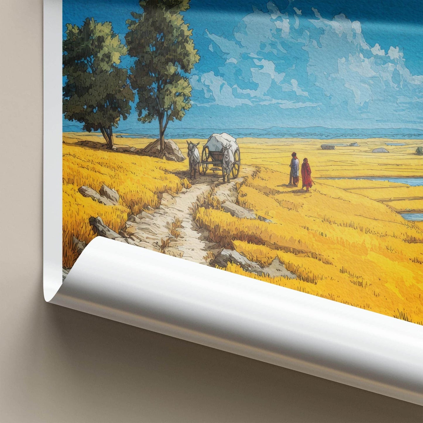 Haryana Poster - India Scenic Art - Haryana Golden Fields Wall Decor