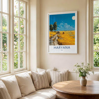 Haryana Poster - India Scenic Art - Haryana Golden Fields Wall Decor