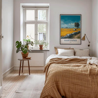 Haryana Poster - India Travel Art - Haryana Golden Fields Wall Decor