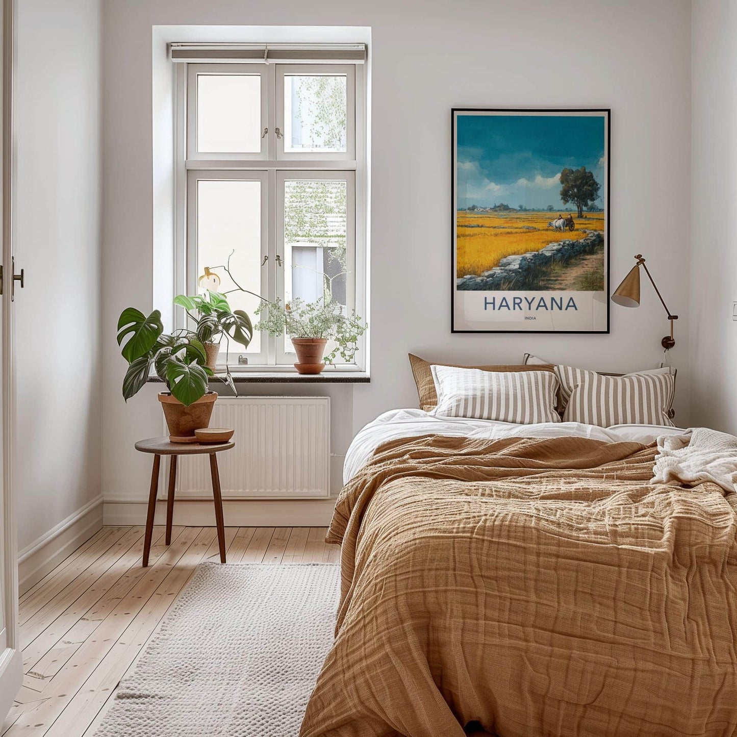 Haryana Poster - India Travel Art - Haryana Golden Fields Wall Decor