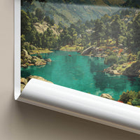 Haryana Poster - India Travel Art - Haryana Vibrant Lake Scenery Home Decor
