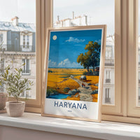 Haryana Poster - India Travel Print - Haryana Golden Field Lounge Decor