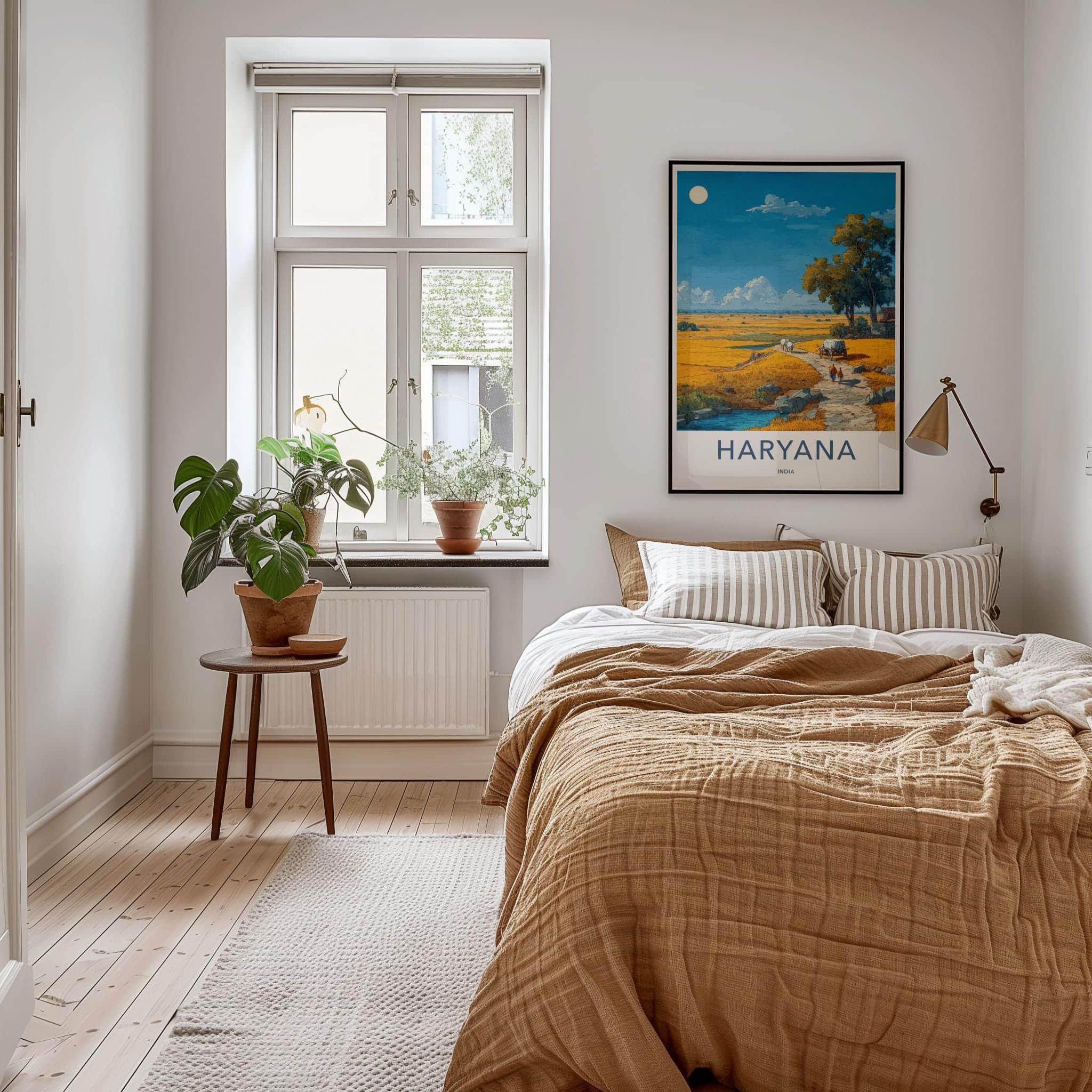 Haryana Poster - India Travel Print - Haryana Golden Field Lounge Decor