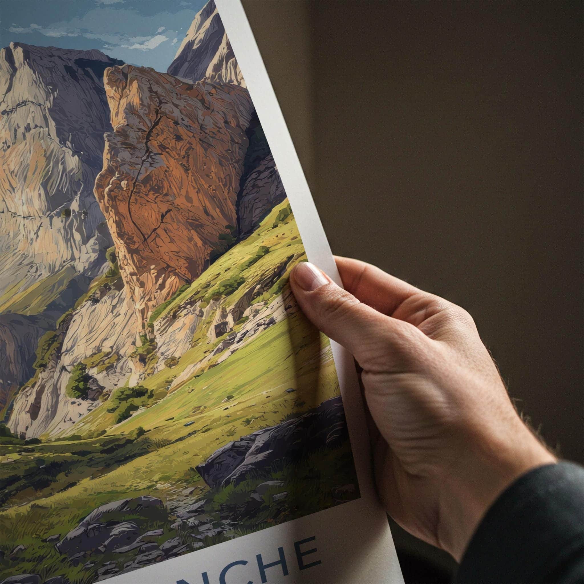 Haute Romanche Poster - France Travel Art - Alpine Valley Path Wall Decor