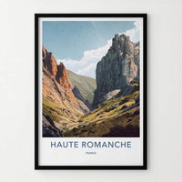 Haute Romanche Poster - France Travel Art - Rocky Alpine Gorge Home Decor