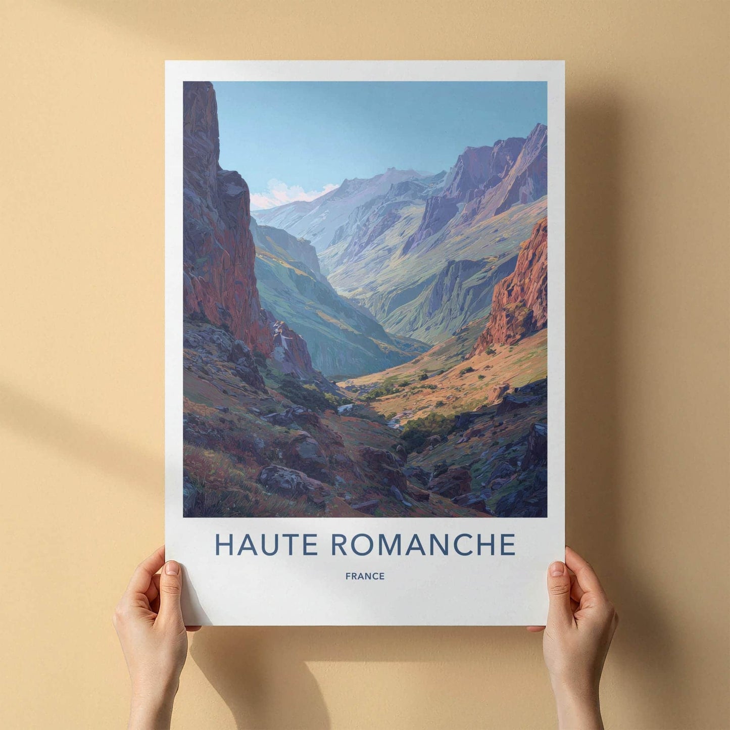 Haute Romanche Poster - France Travel Art - Rugged Valley Landscape Home Decor