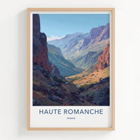 Haute Romanche Poster - France Travel Art - Rugged Valley Landscape Home Decor