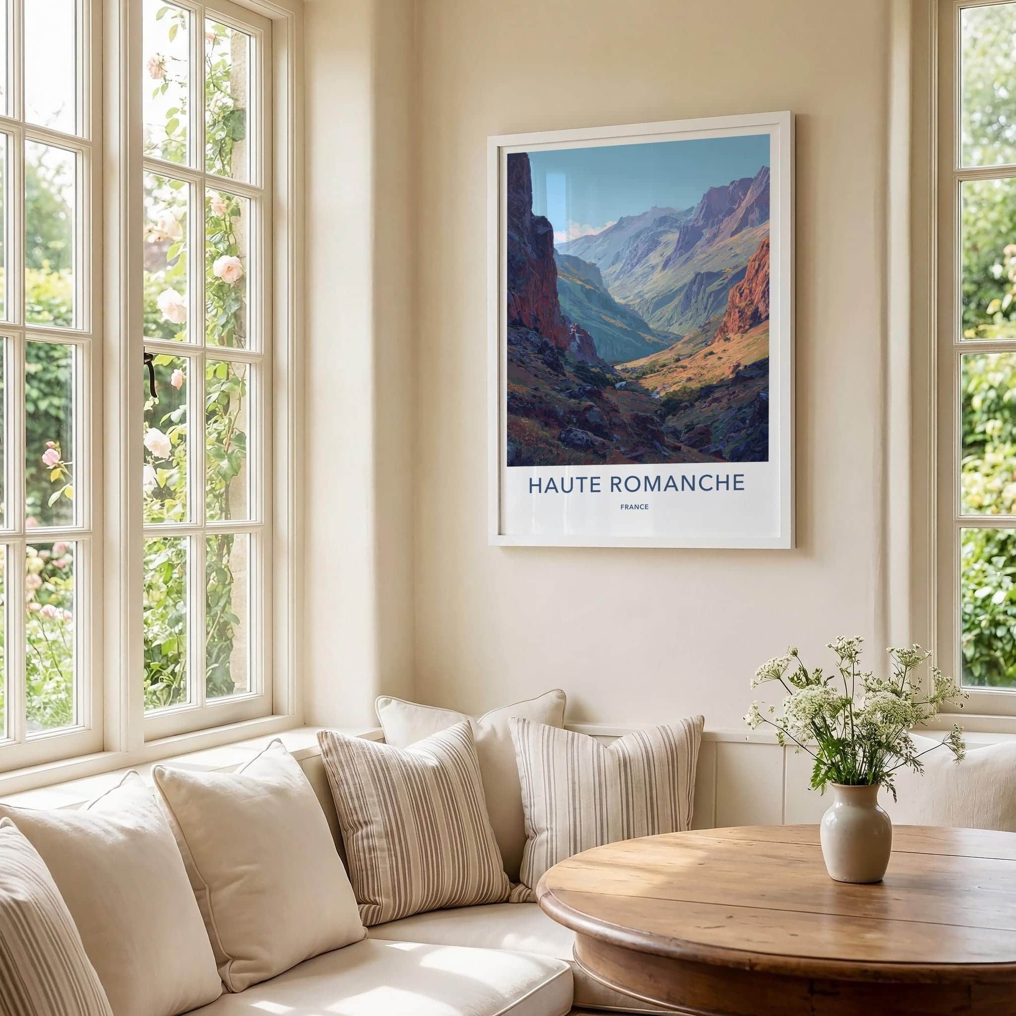 Haute Romanche Poster - France Travel Art - Rugged Valley Landscape Home Decor