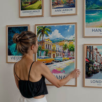 Havana Poster - Cuba Travel Art - Classic Cars Street Fine Art Home Decor