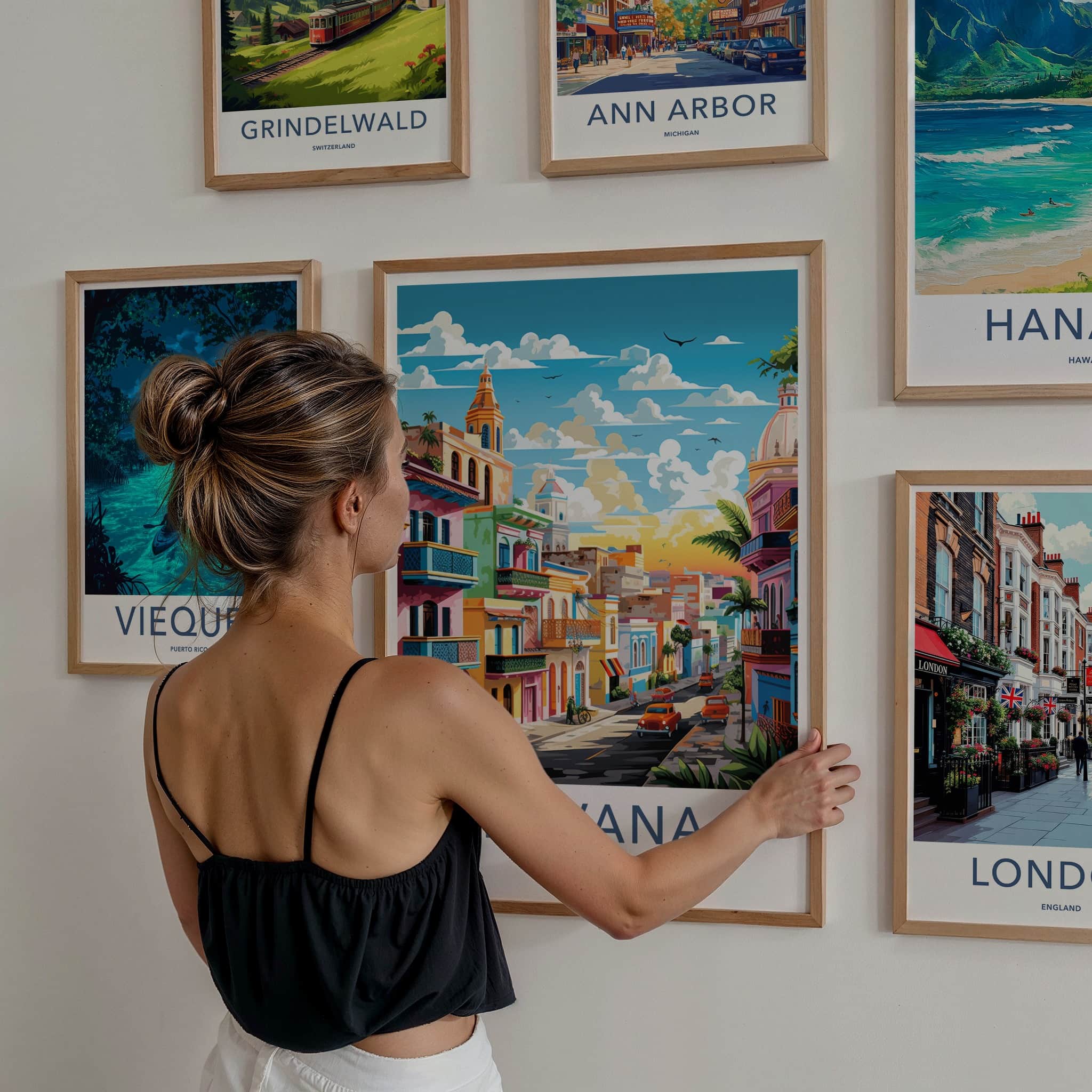 Havana Poster - Cuba Travel Art - Vibrant Cityscape Street Home Decor