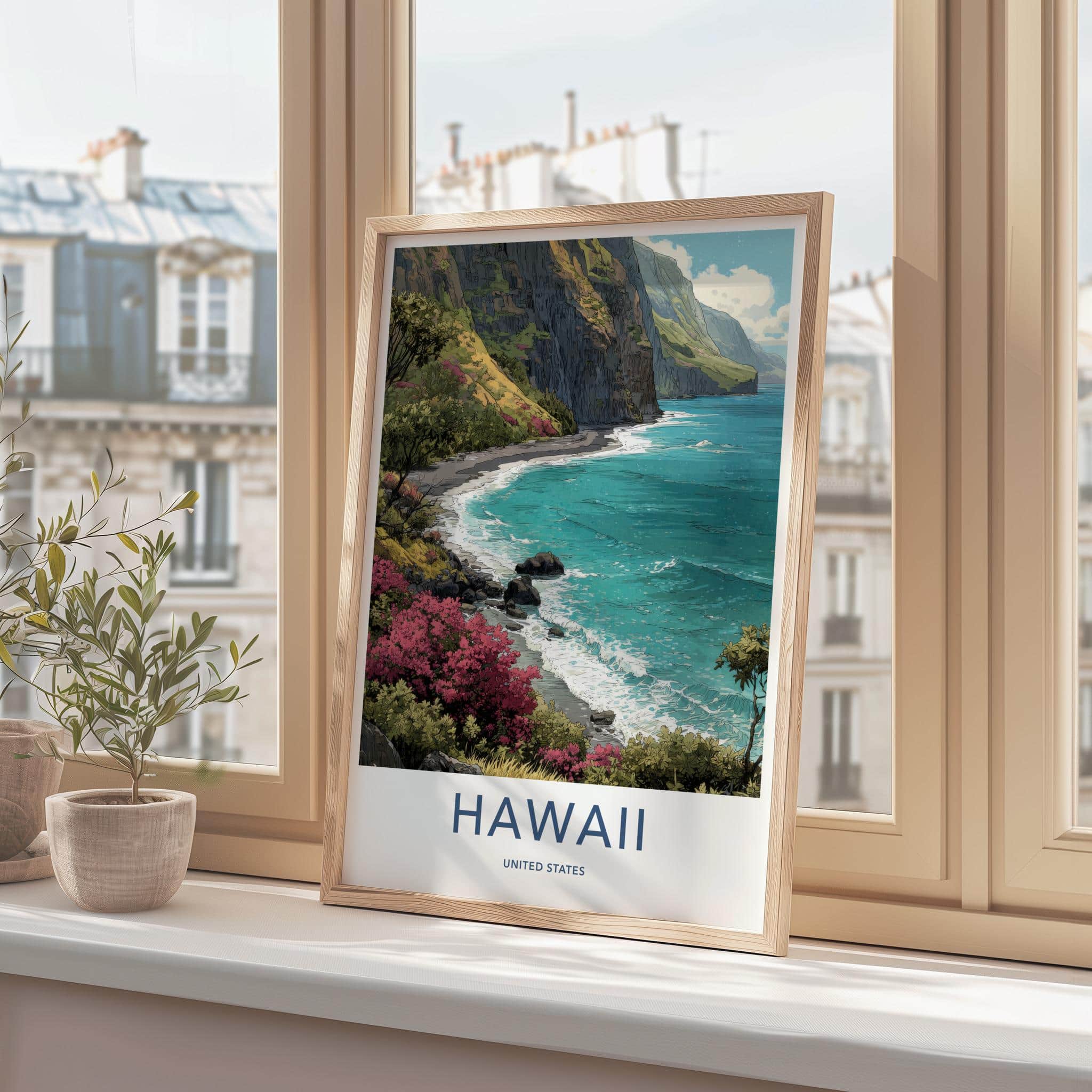 Hawaii Poster - Hawaii Scenic Art - Lush Coastal Scenery Wall Decor