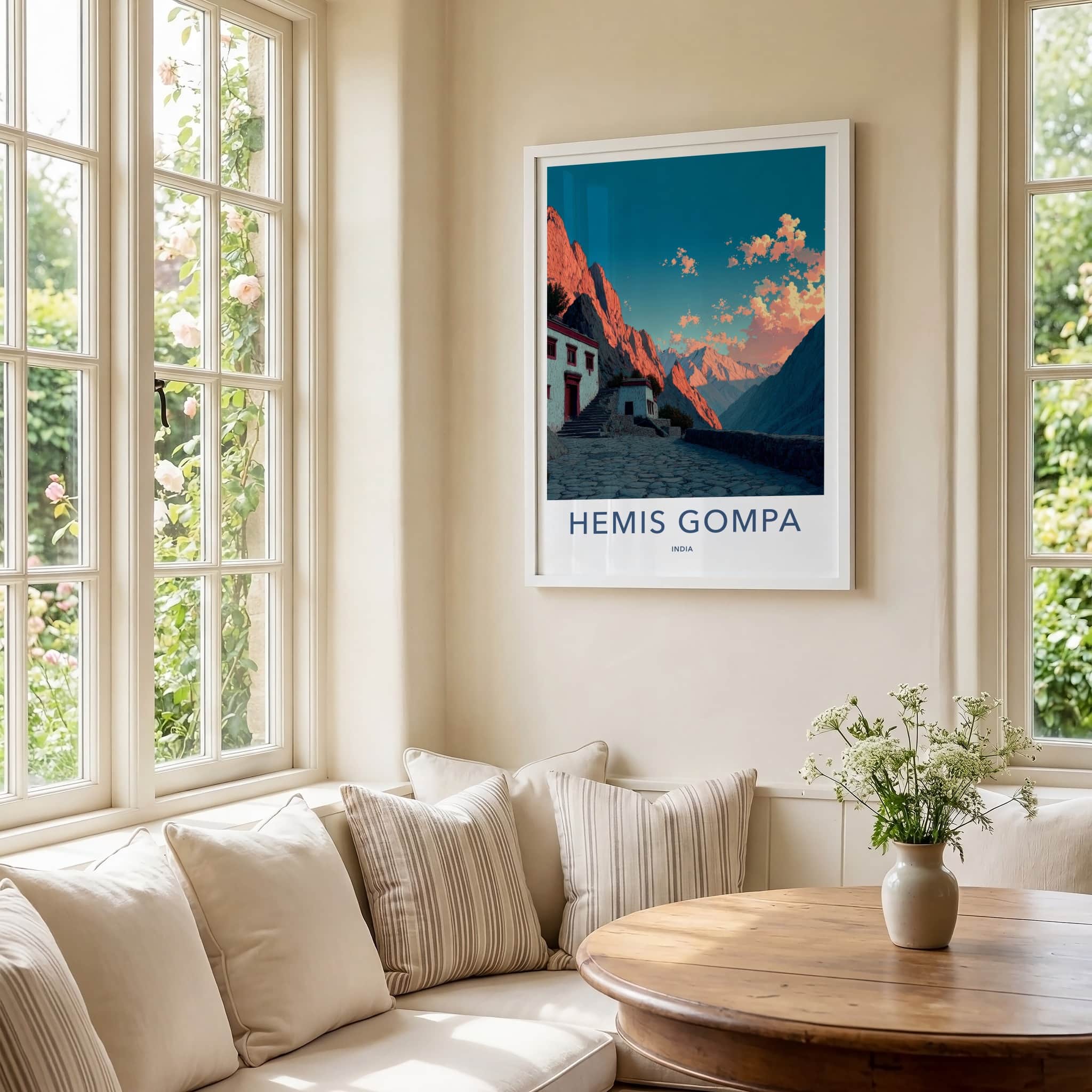 Hemis Gompa Poster - India Art Print - Ladakh Monastery Complex Wall Decor