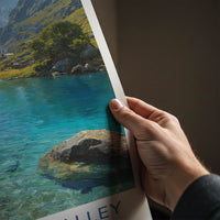 Hemkund Valley Poster - India Uttarakhand Mountain Lake Gallery Art