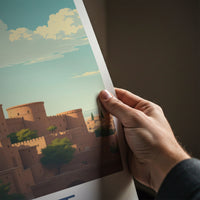Herat Poster - Afghanistan Wall Art - Adobe Walled Towers Home Decor