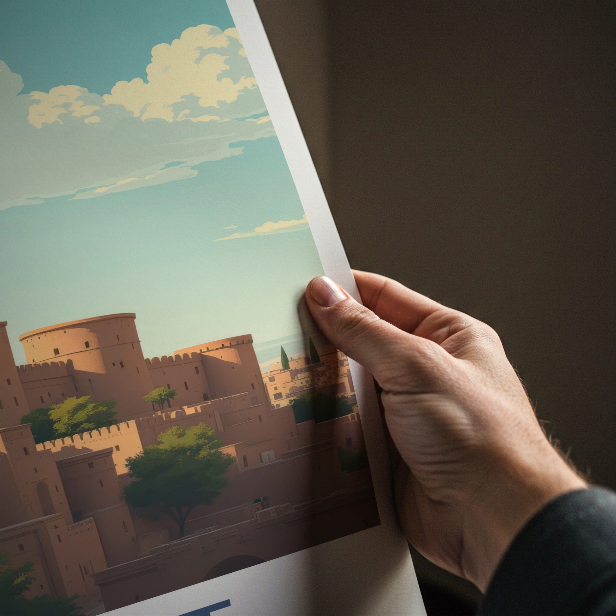 Herat Poster - Afghanistan Wall Art - Adobe Walled Towers Home Decor