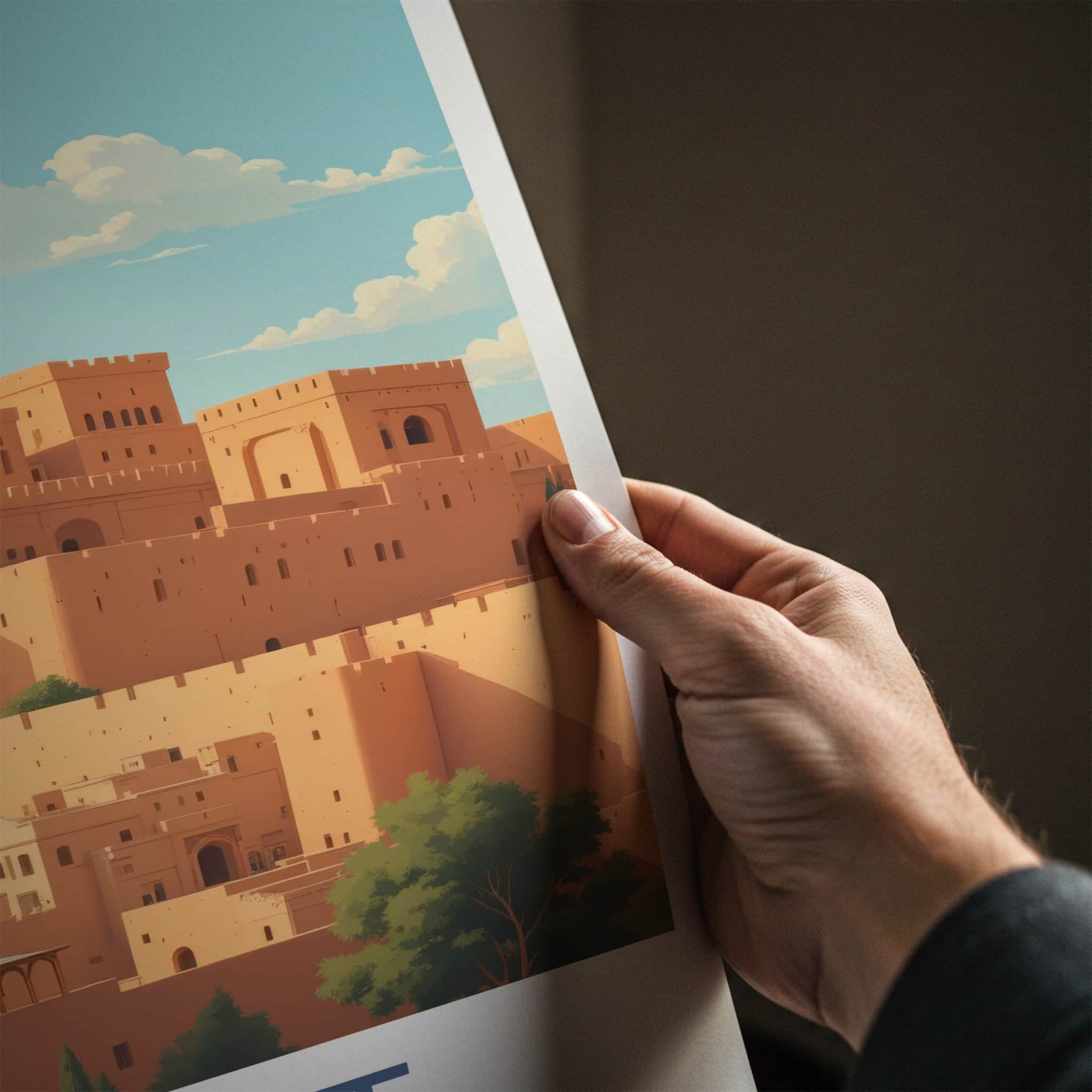 Herat Poster - Afghanistan Wall Art - Ancient Citadel Structures Home Decor