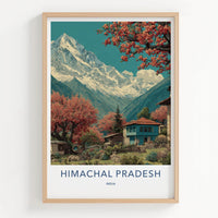 Himachal Pradesh Poster - India Fine Art - Himachal Pradesh Snowy Peaks Home Art