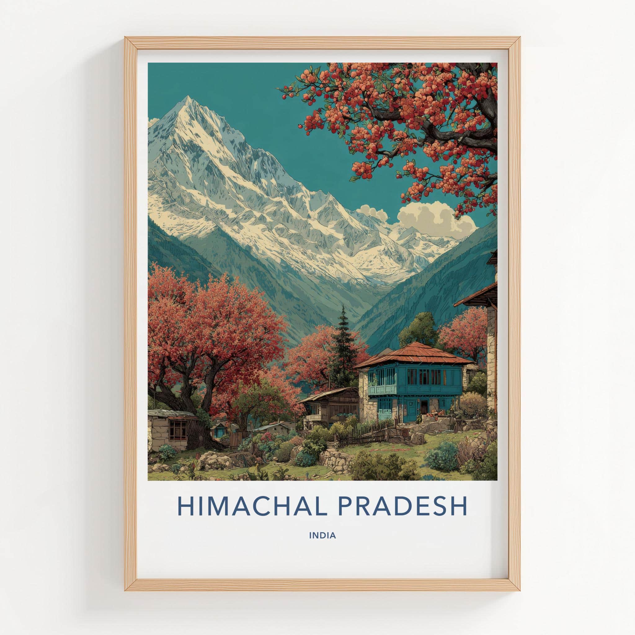 Himachal Pradesh Poster - India Fine Art - Himachal Pradesh Snowy Peaks Home Art